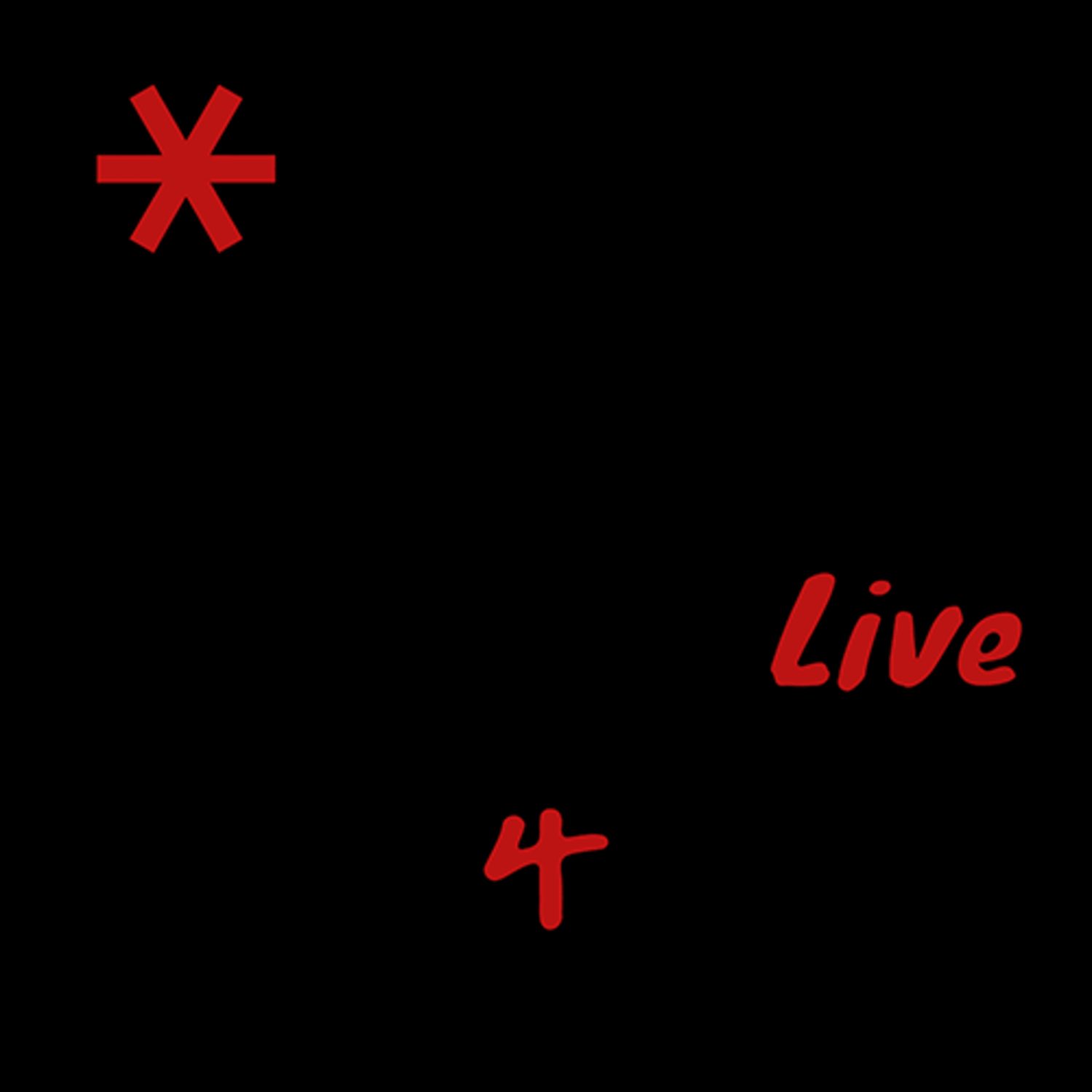 KEY - [4 LIVE] (2CD) - Album Kpop KEY, visuel fond noir avec logo rouge et mention Live, pack 2 CD.