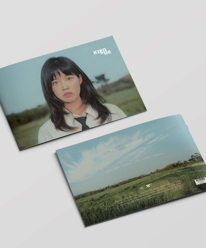 KEY - REINCARNATION (Reissue) - Album Kpop par KEY, visuel du disque avec photo paysage sur fond clair