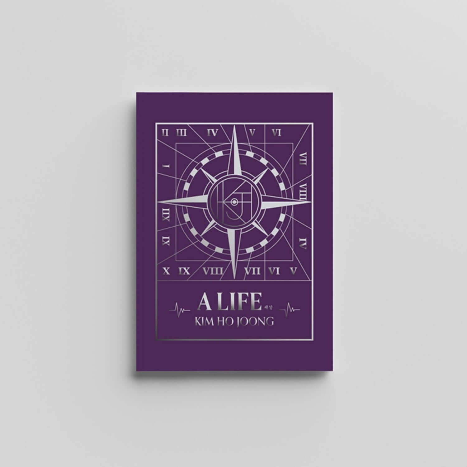 KIM HOJOONG - 2nd Album [WAY 2 Ver.] - Album Kpop, couverture violette A LIFE, sur fond clair, visuel marque KIM HOJOONG