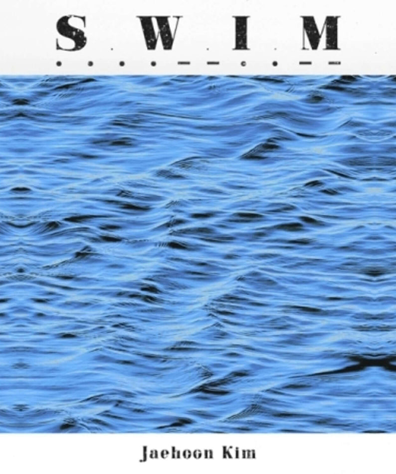 KIM JAEHOON - [S.W.I.M] - Album Kpop : couverture bleue avec vagues, titre S.W.I.M et nom Jaehhoon Kim, visuel marin.
