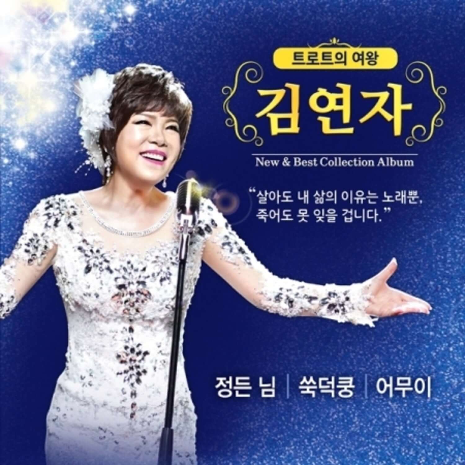 KIM YEONJA - NEW & BEST COLLECTION ALBUM (1CD + USB) - Album Kpop, visuel promo avec chanteuse sur scène
