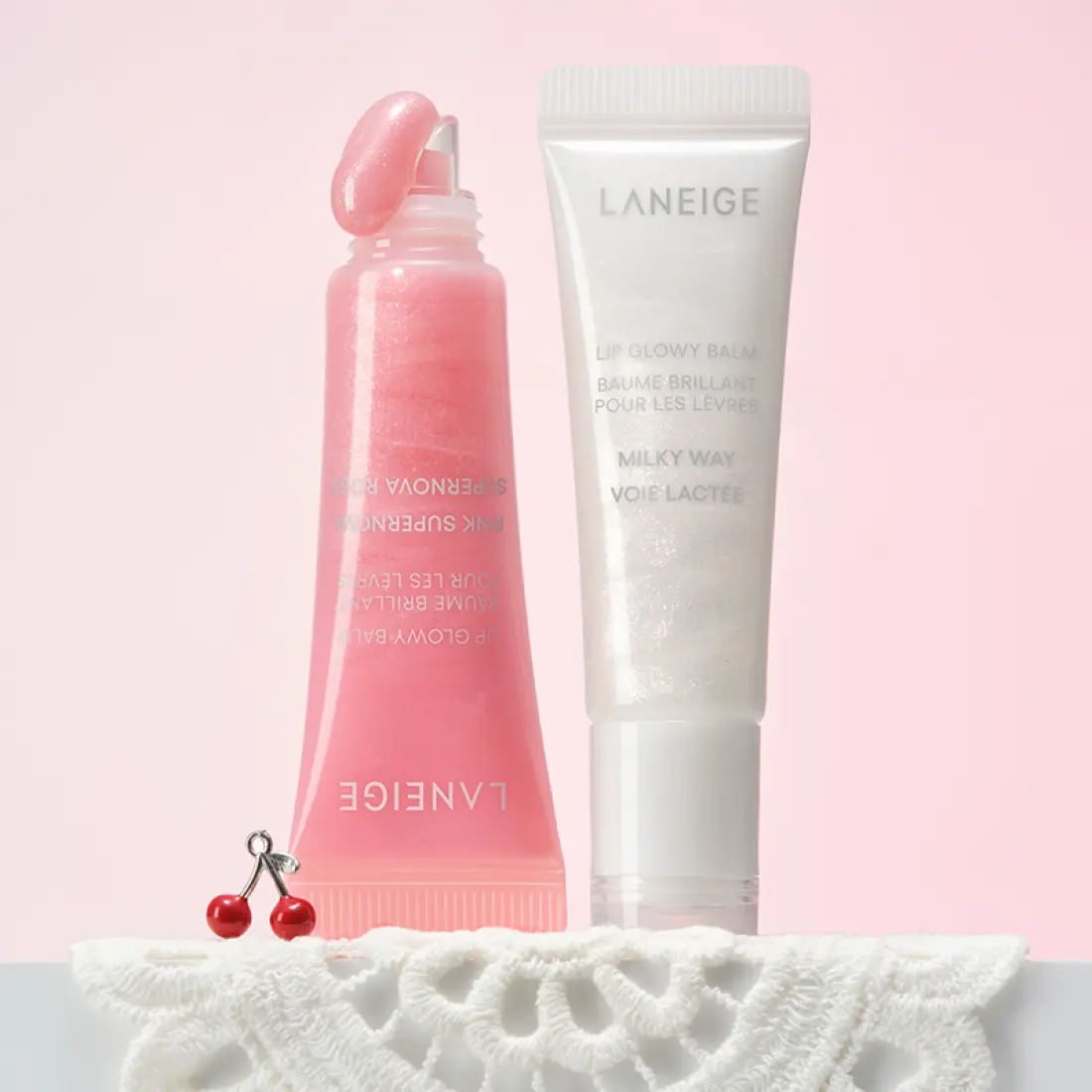 LANEIGE Lip Glowy Balm (Milky Way/Pink Supernova) 10g