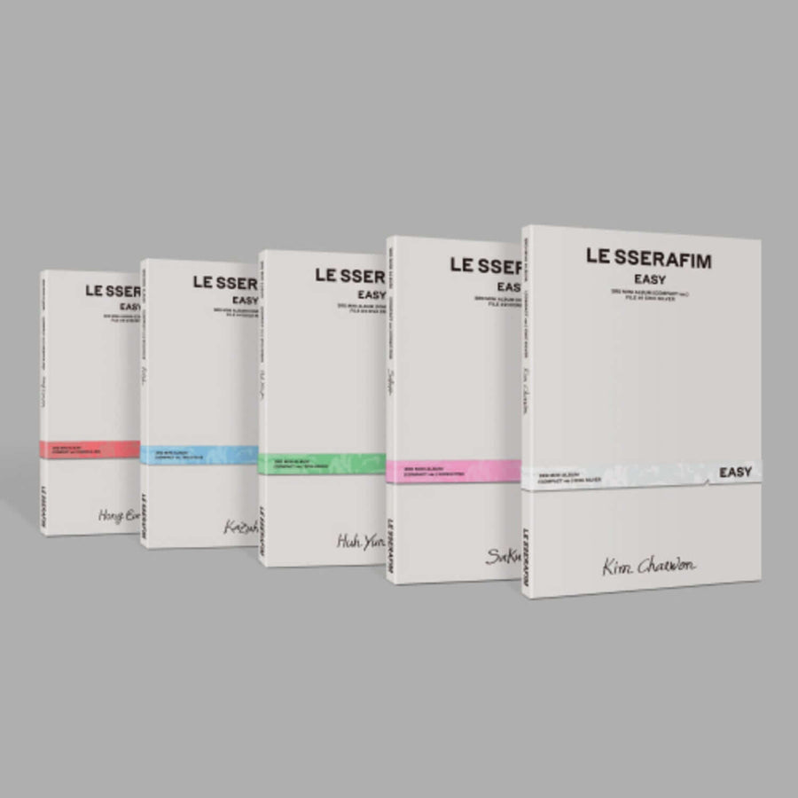 LE SSERAFIM - 3rd Album [EASY] (COMPACT ver.) (Set of 5) - Album Kpop