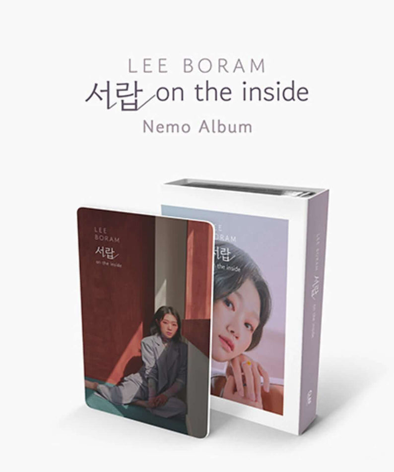 LEE BORAM - [ on the inside] (Nemo Album Full ver.) - Album Kpop, pochette CD et photo en visuel blanc studio