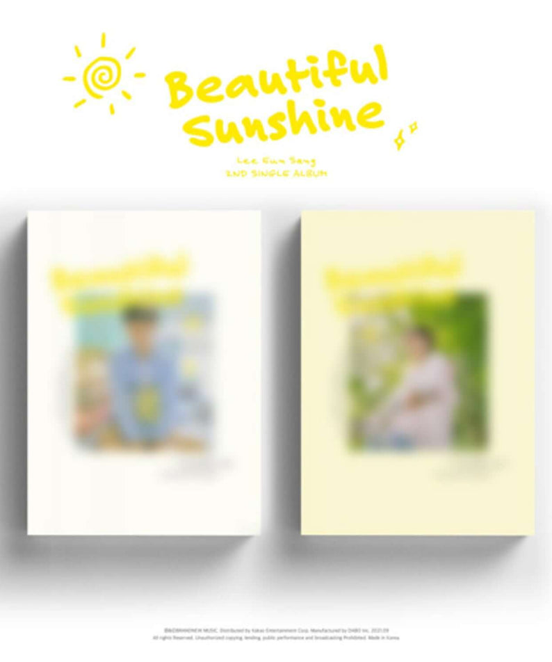 LEE EUNSANG - 2ND SINGLE ALBUM [Beautiful Sunshine] (Set Ver.) - Album Kpop, coffret set ver., visuel Sunshine jaune