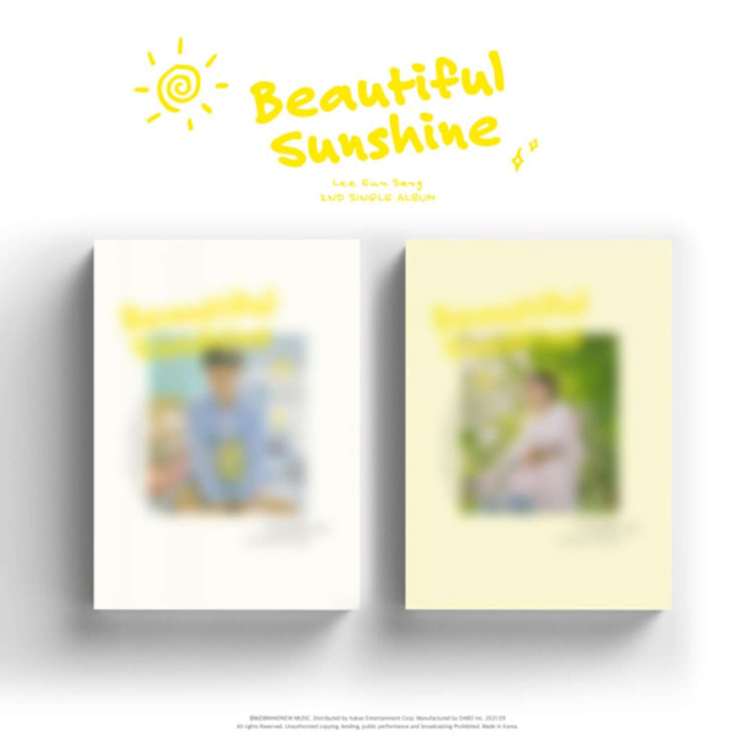 LEE EUNSANG - 2ND SINGLE ALBUM [Beautiful Sunshine] (Set Ver.) - Album Kpop, coffret set ver., visuel Sunshine jaune