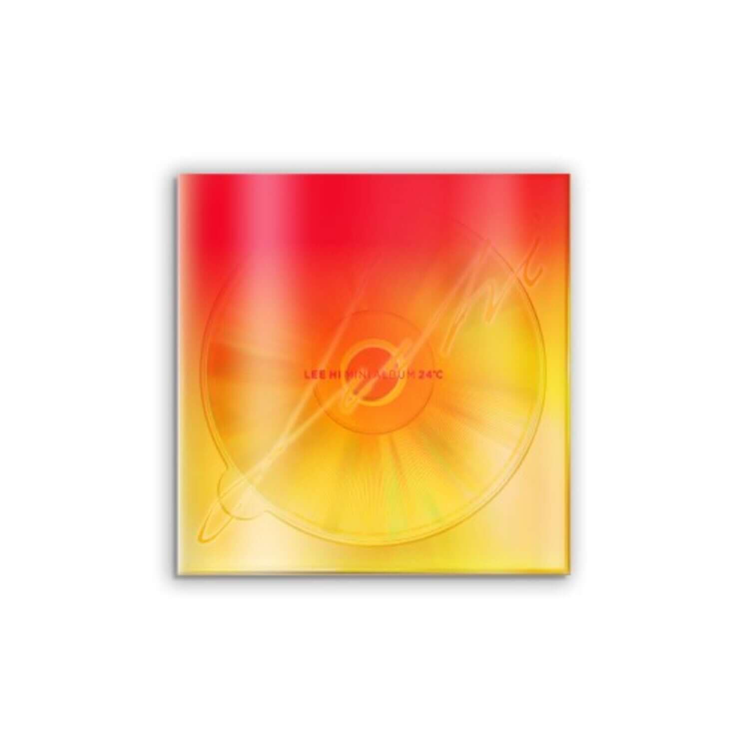 LEE HI - 3rd Album [24℃] - Album Kpop : couverture rouge et jaune, visuel dynamique sur fond blanc, album de LEE HI