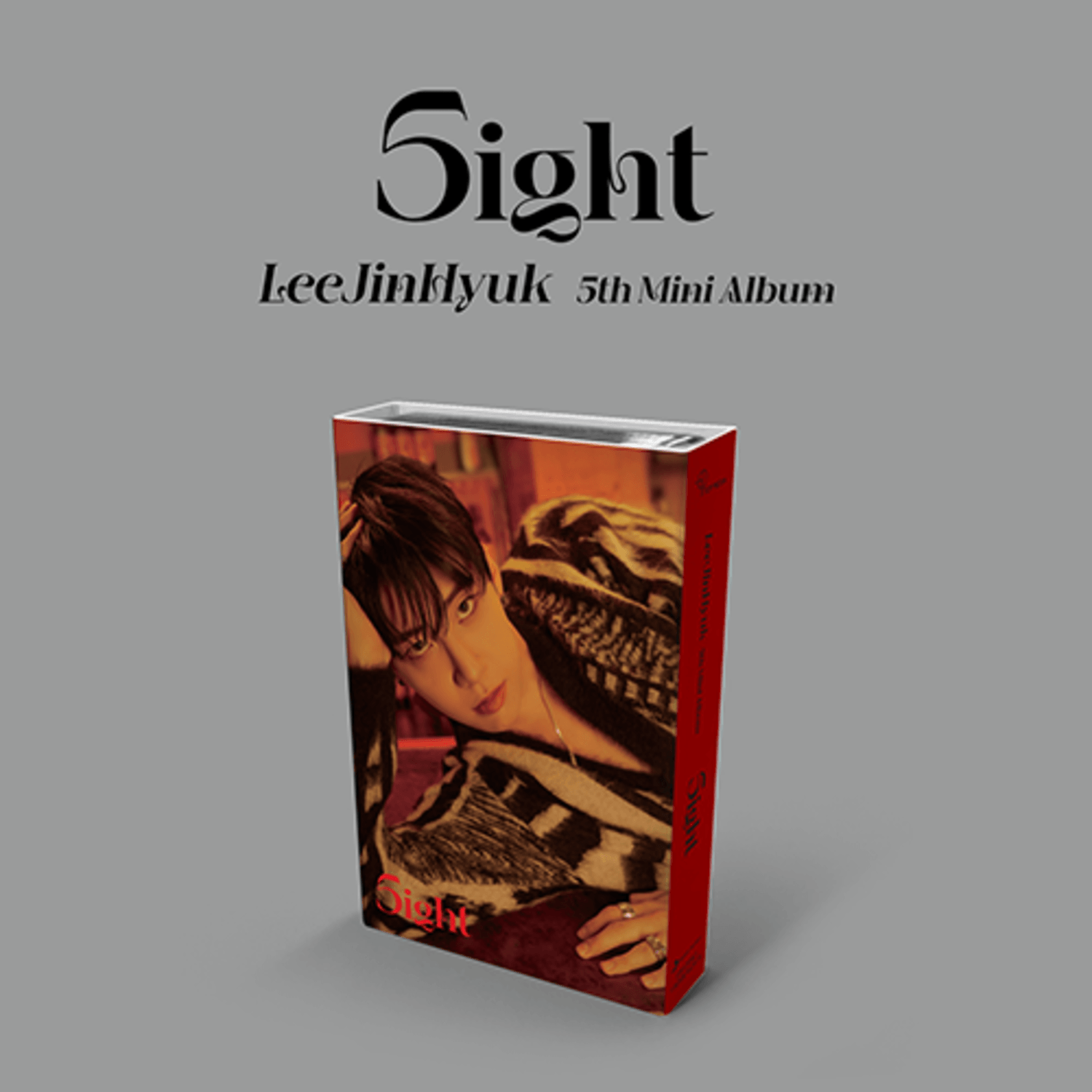 LEE JINHYUK - [5ight] (5th ) (NemoAlbum Ver.) - Album Kpop, boîtier gris avec photo studio, marque Lee Jinhyuk