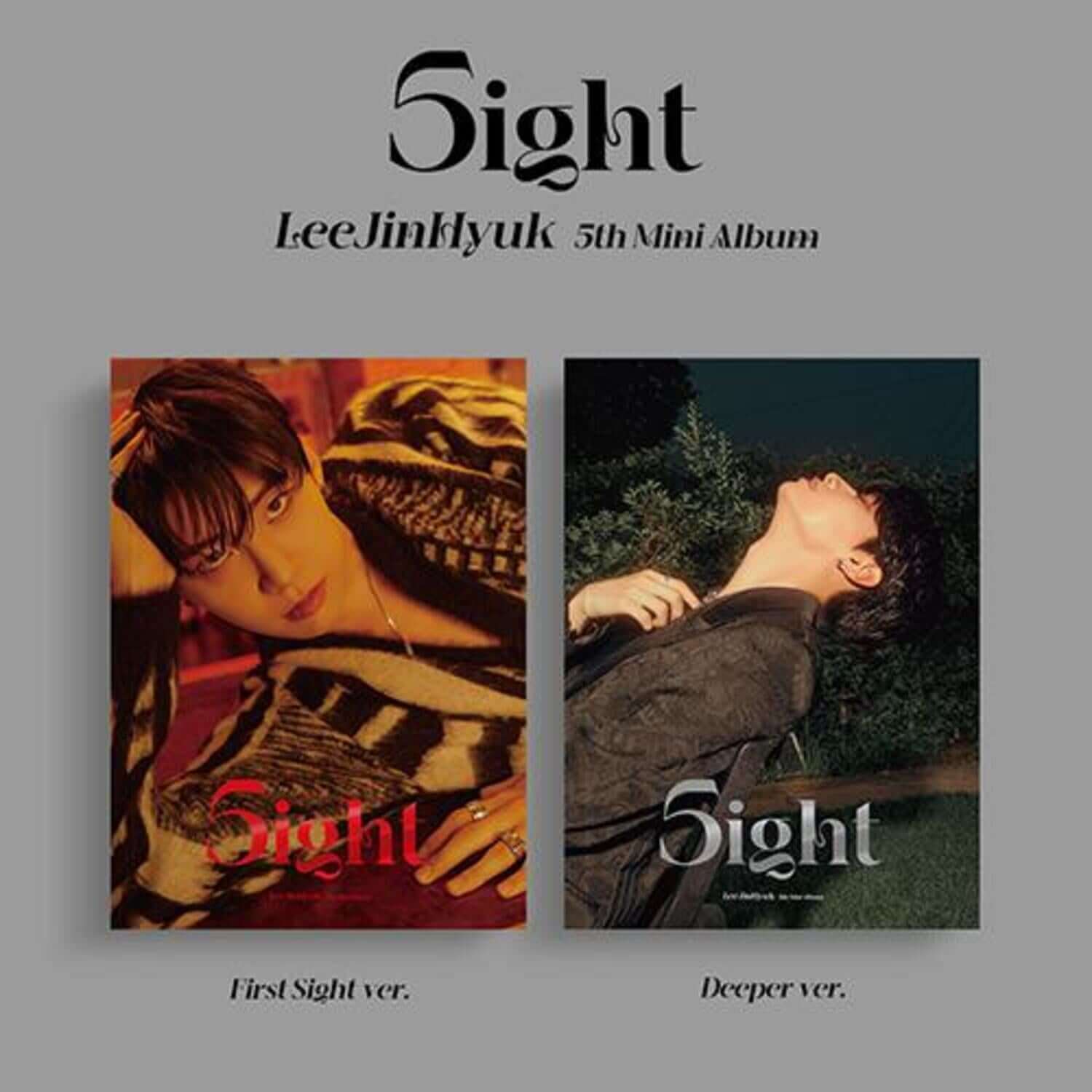 LEE JINHYUK - [5ight] (5th ) (Set of 2) - Album Kpop, coffret 2 versions First et Deeper, visuels avec photos du membre