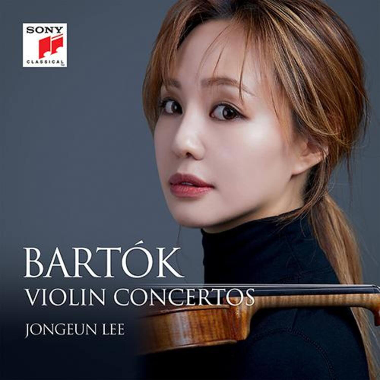 LEE JONG EUN - [VIOLIN CONCERTO NOS.1 & 2] - Album Kpop : portrait violoniste, affiche style classique, Sony Classical en arrière-plan.
