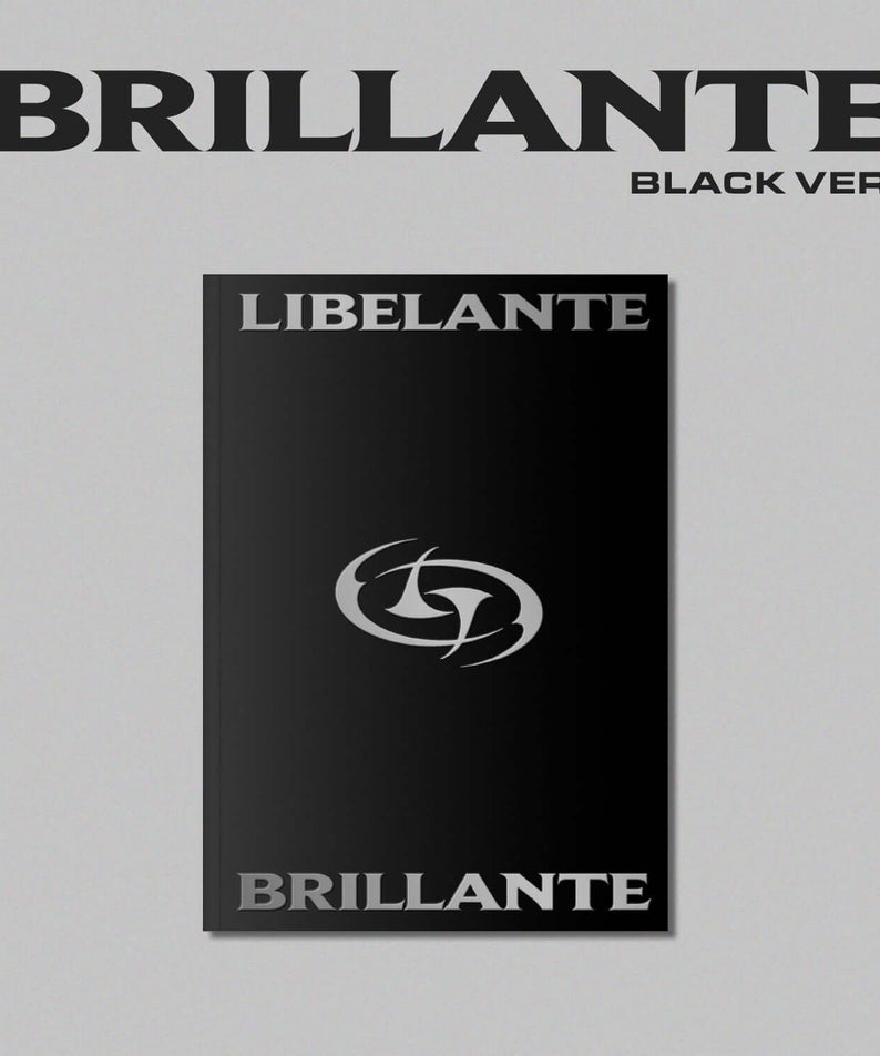LIBELANTE - [BRILLANTE] (BLACK VER.) - Album Kpop, pochette noire BRILLANTE BLACK VER.