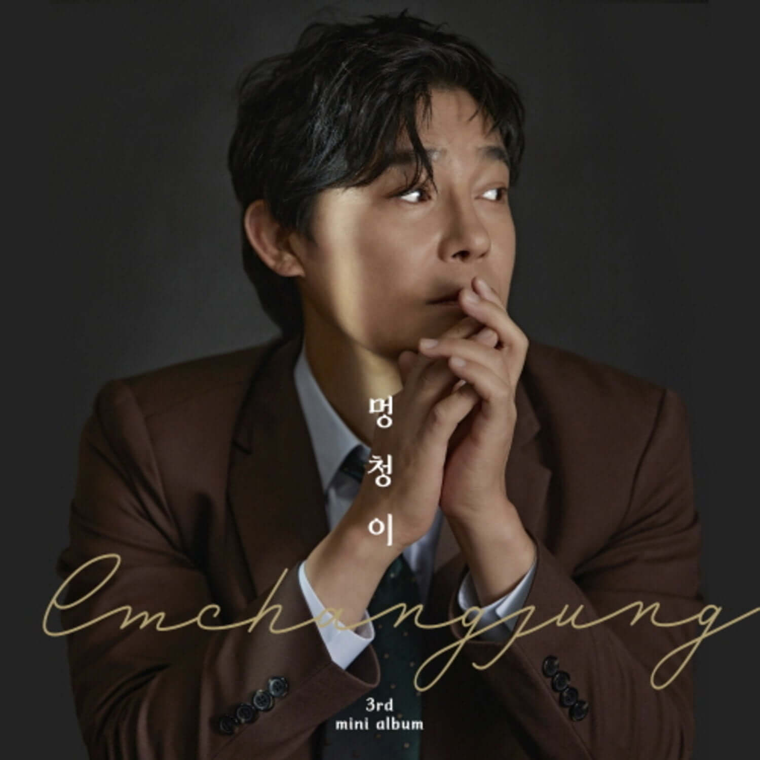 Photo LIM CHANGJUNG - 3rd Album - Album Kpop, chanteur en costume brun, ambiance promo, concept moderne du groupe.