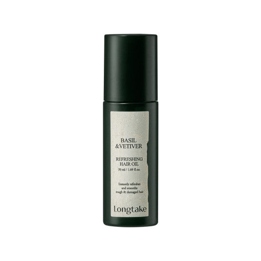 LONGTAKE Basil & Vetiver Refreshing Hair Oil 50ml disponible sur Ma petite Coree, ton Eshop 100% K-beauty en direct de Seoul