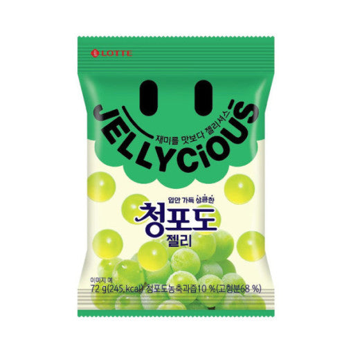 LOTTE Jellycious Green Grape Jelly 72g on sales on our Website !