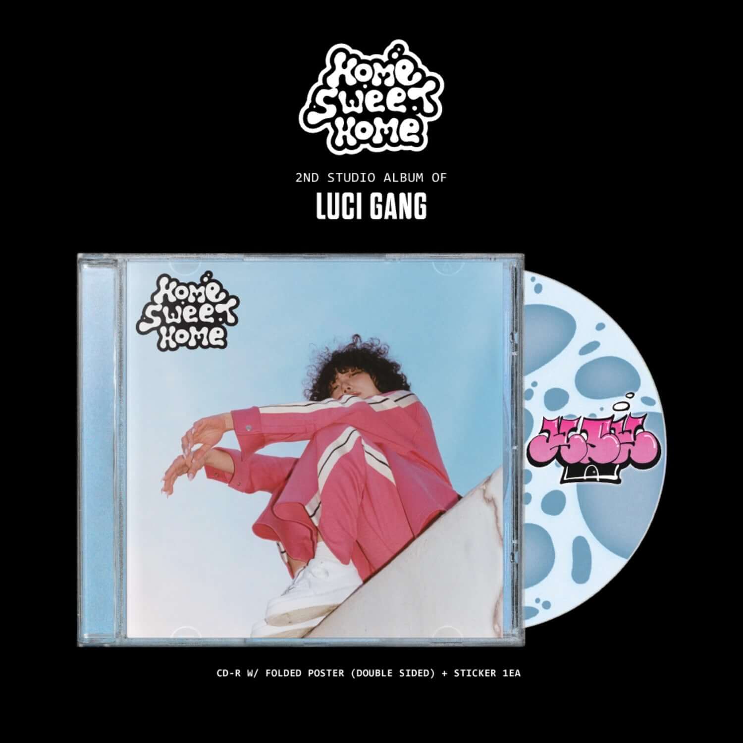 LUCI GANG - [Home Sweet Home] - Album Kpop : visuel CD avec pochettes, fan art et design studio 2nd, ambiance maison