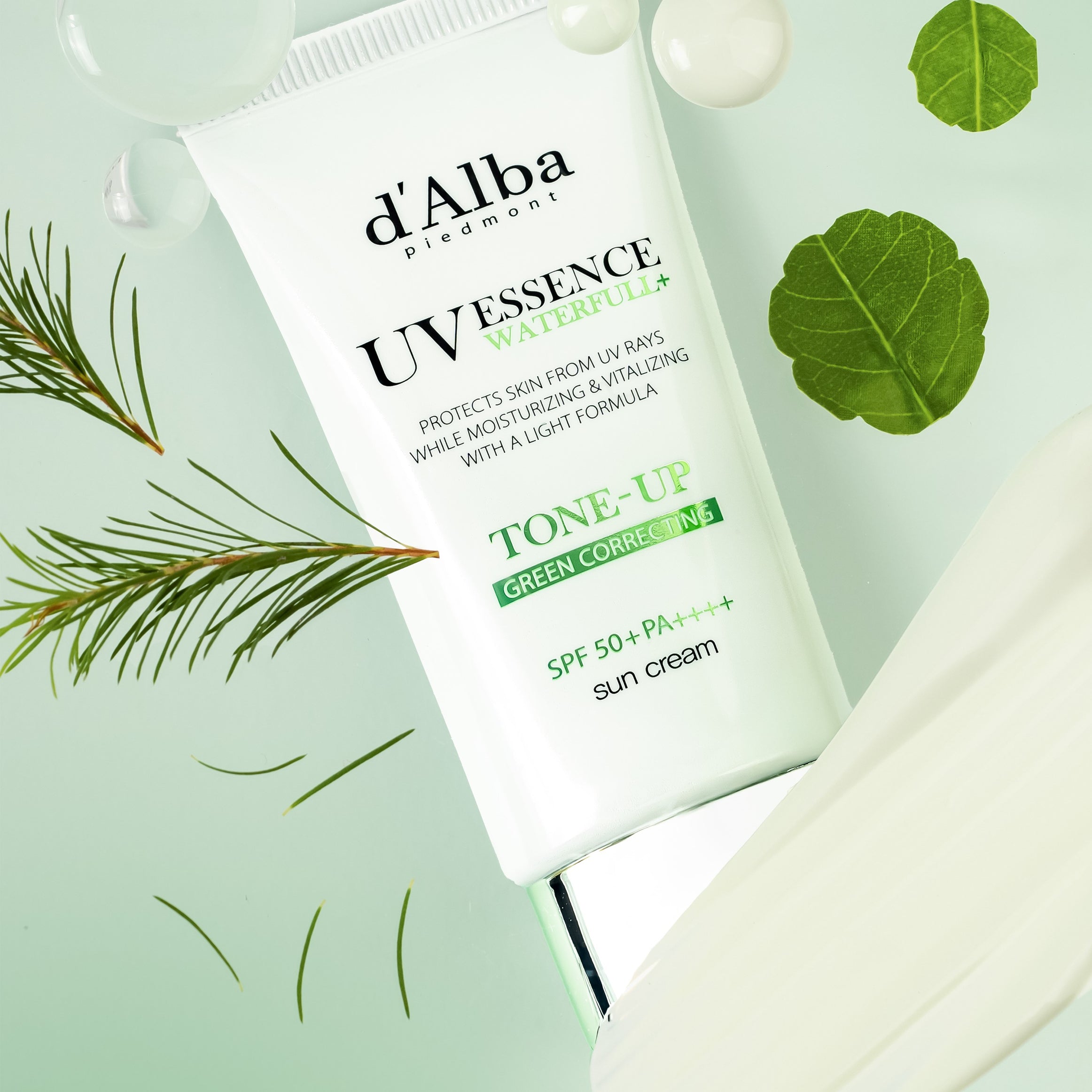 D'ALBA Vegan Waterfull Green Tone-Up Suncream 50ml