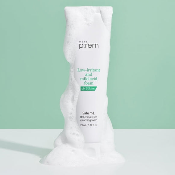 MAKE P:REM Safe Me Relief Moisture Cleansing Foam en stock sur Ma Petite Corée