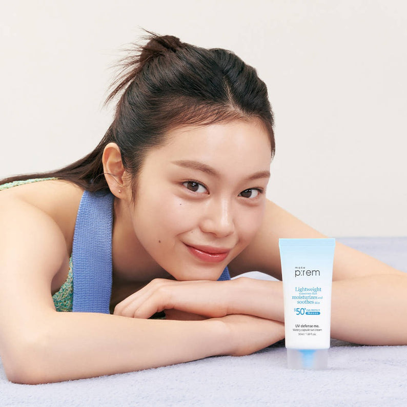 MAKE P:REM  UV Defense Me Watery Capsule Sunscreen 50ml SPF50+ PA++++