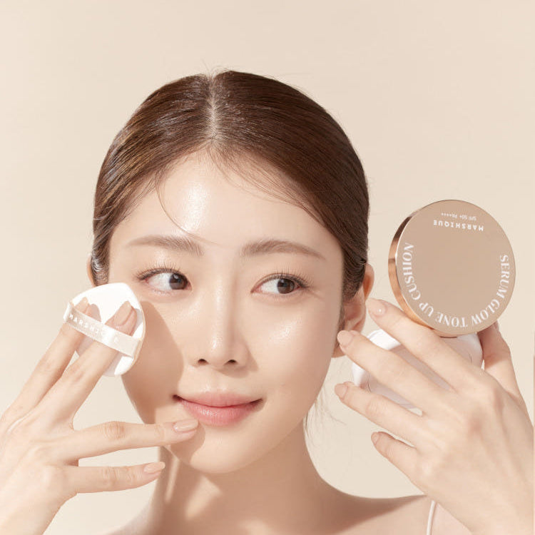 MARSHIQUE Serum Glow Tone Up Sun Cushion