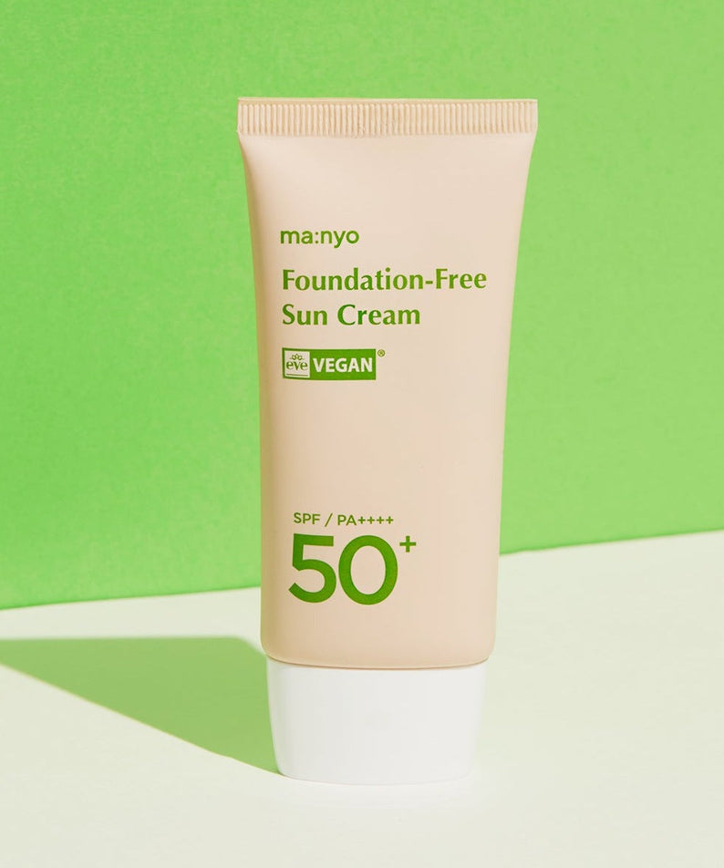 MA:NYO Vegan Foundation-Free Sun Cream SPF 50+ 50ml disponible sur Ma petite Coree, ton Eshop 100% K-beauty en direct de Seoul