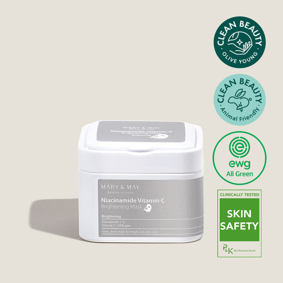 MARY & MAY Niacinamide Vitamin C Brightening Mask x30 disponible sur Ma petite Coree, ton Eshop 100% K-beauty en direct de Seoul