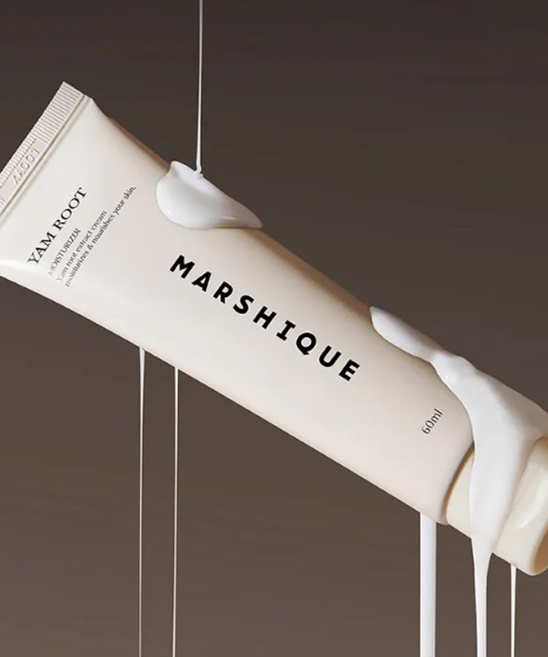 Crème hydratante MARSHIQUE Yam Moisture Nourishing Cream 60ml pour peau nourrie et douce.