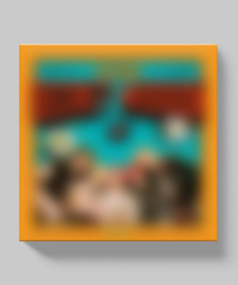 MCND - 3rd Album [THE EARTH: SECRET MISSION Chapter.1 ((UR) Ver.)] - Album Kpop, pochette visuel futuriste orange/bleu