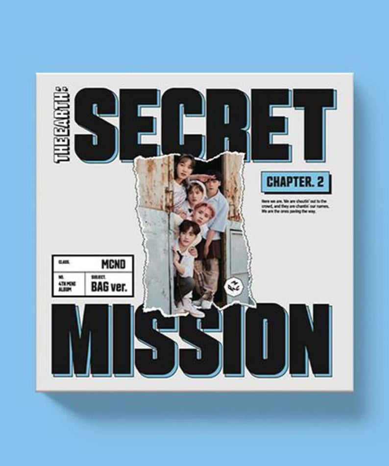 MCND - [THE EARTH : SECRET MISSION Chapter.2] (4TH )(BAG ver.) - Album Kpop, couverture “Secret Mission Chapter 2”