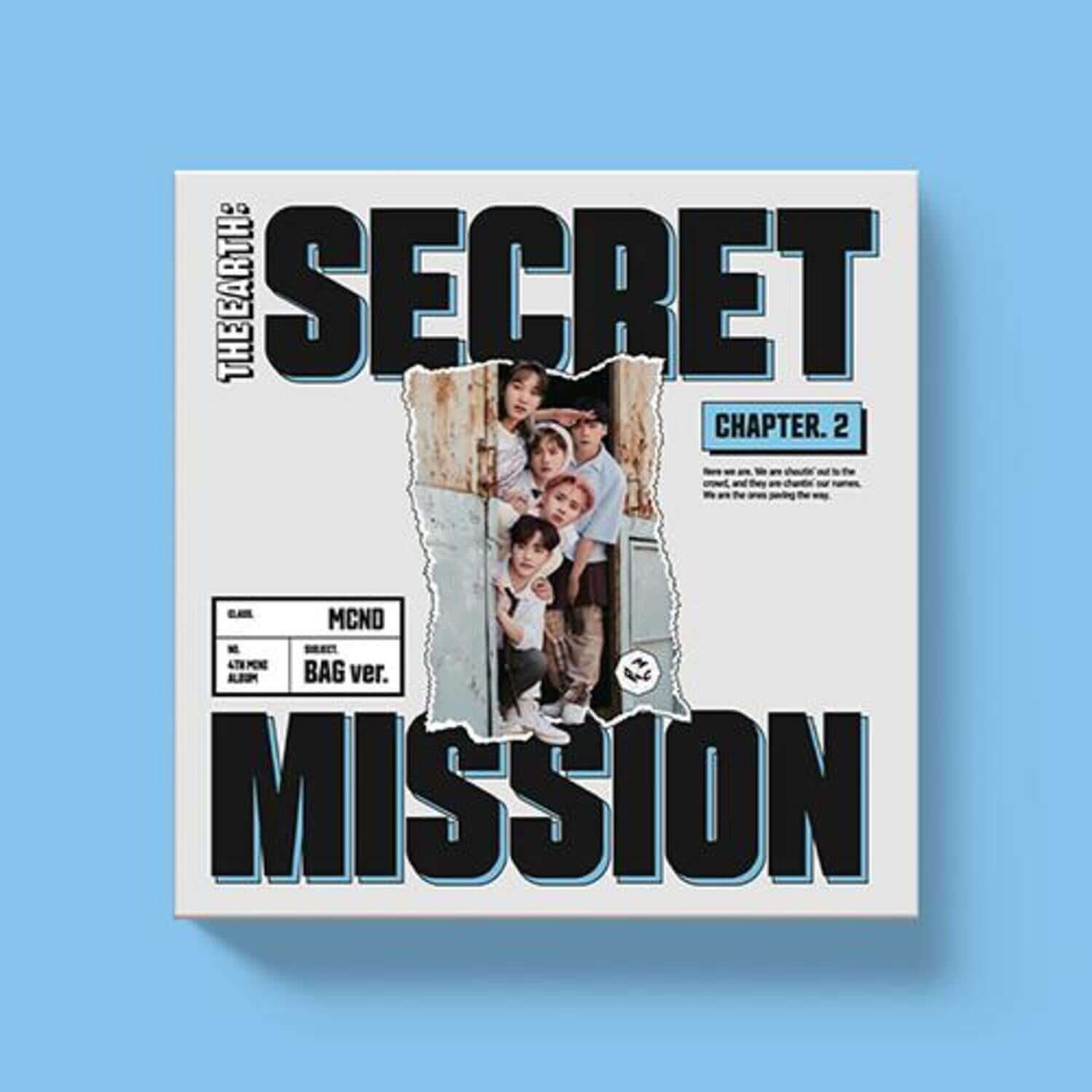 MCND - [THE EARTH : SECRET MISSION Chapter.2] (4TH )(BAG ver.) - Album Kpop, couverture “Secret Mission Chapter 2”