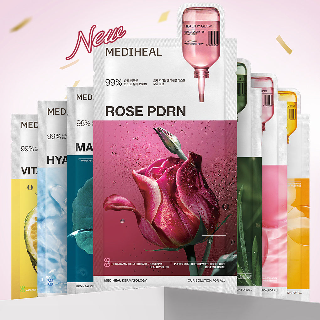 MEDIHEAL Rose PDRN Essential Mask Pore Clearing 10 Sheets