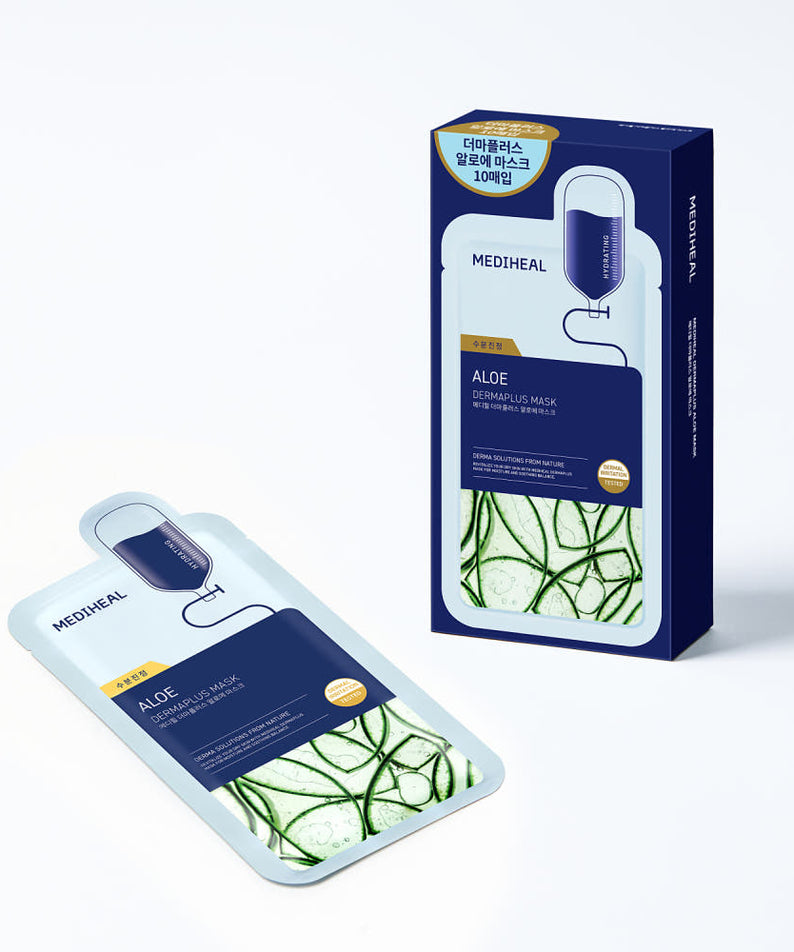 MEDIHEAL Derma Plus Aloe Mask 10 Sheets
