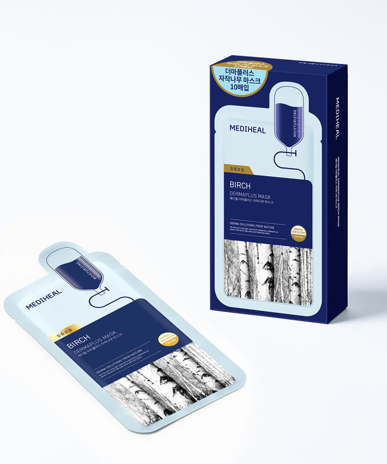 MEDIHEAL Derma Plus Birch Mask 10 Sheets