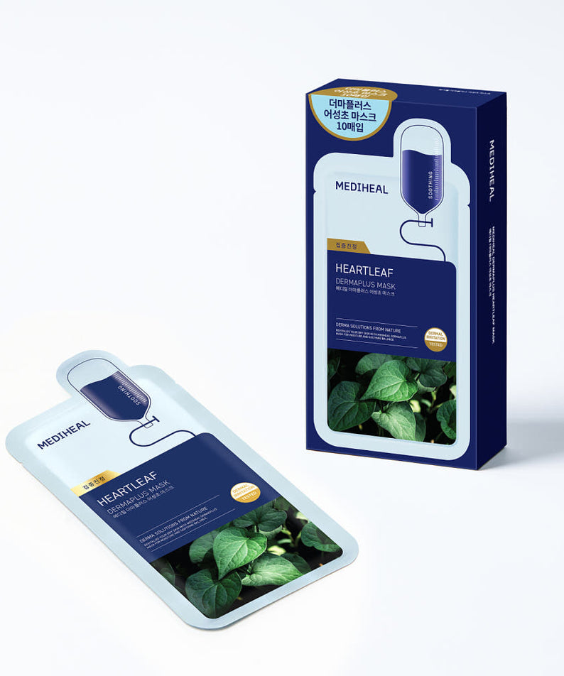 MEDIHEAL Derma Plus Houttuynia Cordata Mask 10 Sheets
