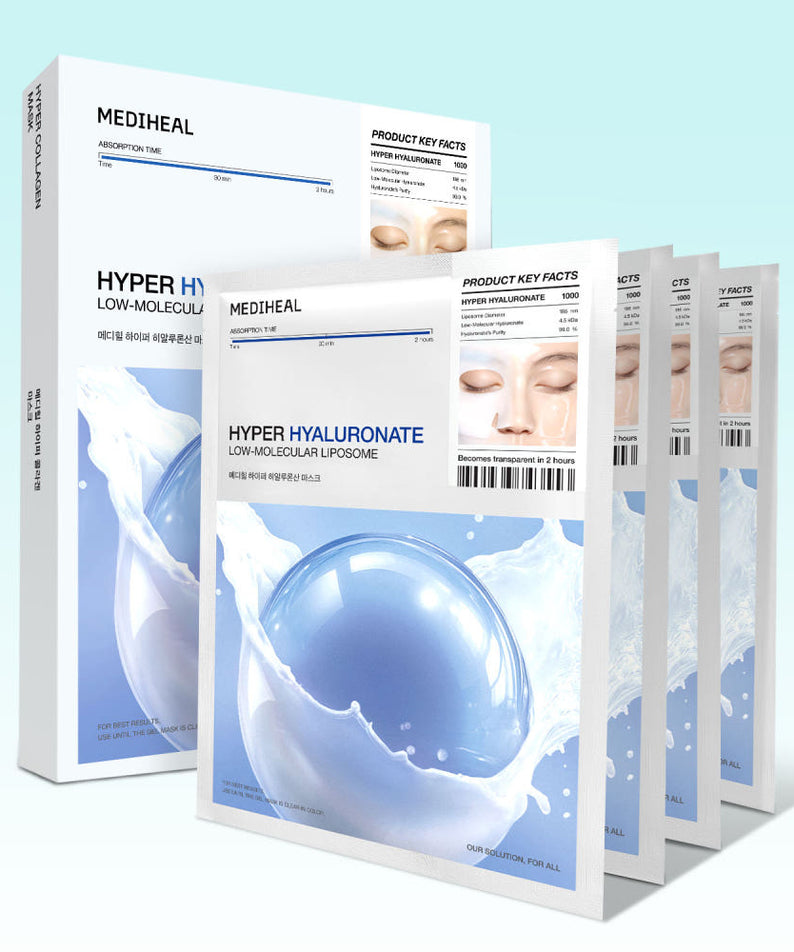 MEDIHEAL Hyper Gel Mask Hyaluronic Acid 4 Sheets
