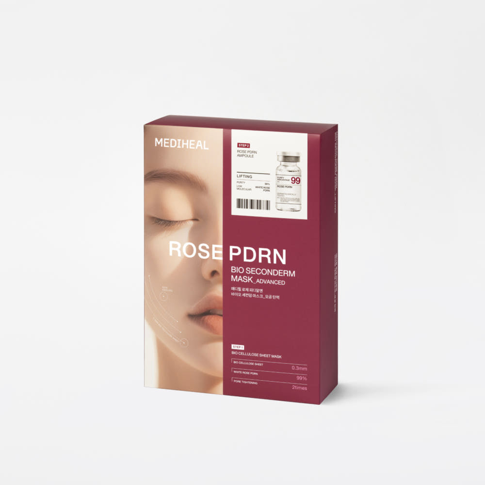 MEDIHEAL Rosé PDRN Bio Seconderm Mask 10 Sheets