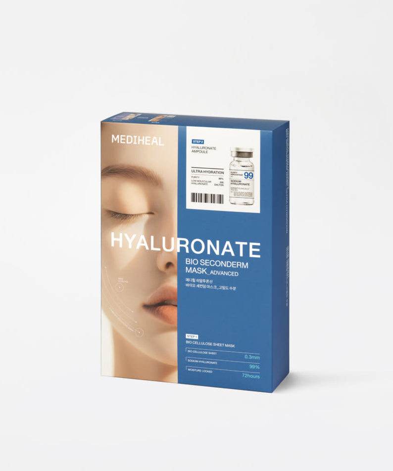 MEDIHEAL Hyaluronic Acid Bio Second Derm Mask 10 Sheets