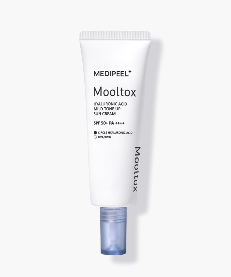 MEDIPEEL Hyaluronic Acid Layer Mooltox Mild Tone Up Sun Cream 50g disponible sur Ma petite Coree, ton Eshop 100% K-beauty en direct de Seoul