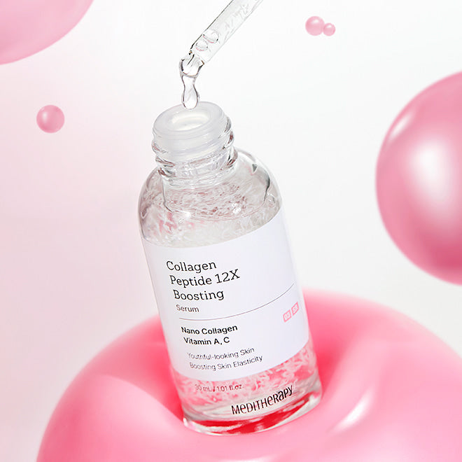 MEDITHERAPY Collagen Peptide 12X Boosting Serum 30ml disponible sur Ma petite Coree, ton Eshop 100% K-beauty en direct de Seoul