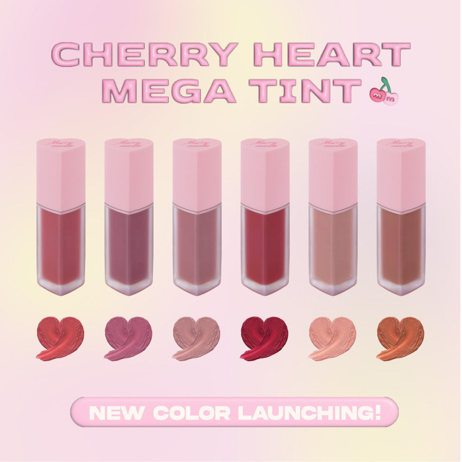 MERRY MONDE Cherry Heart Mega Tint disponible sur Ma petite Coree, ton Eshop 100% K-beauty en direct de Seoul