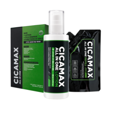 MIFF All-in-One Lotion 200ml + Refill 150ml Special Set : flacon et recharge sur fond blanc, pack MIFF/CilCAMAX.