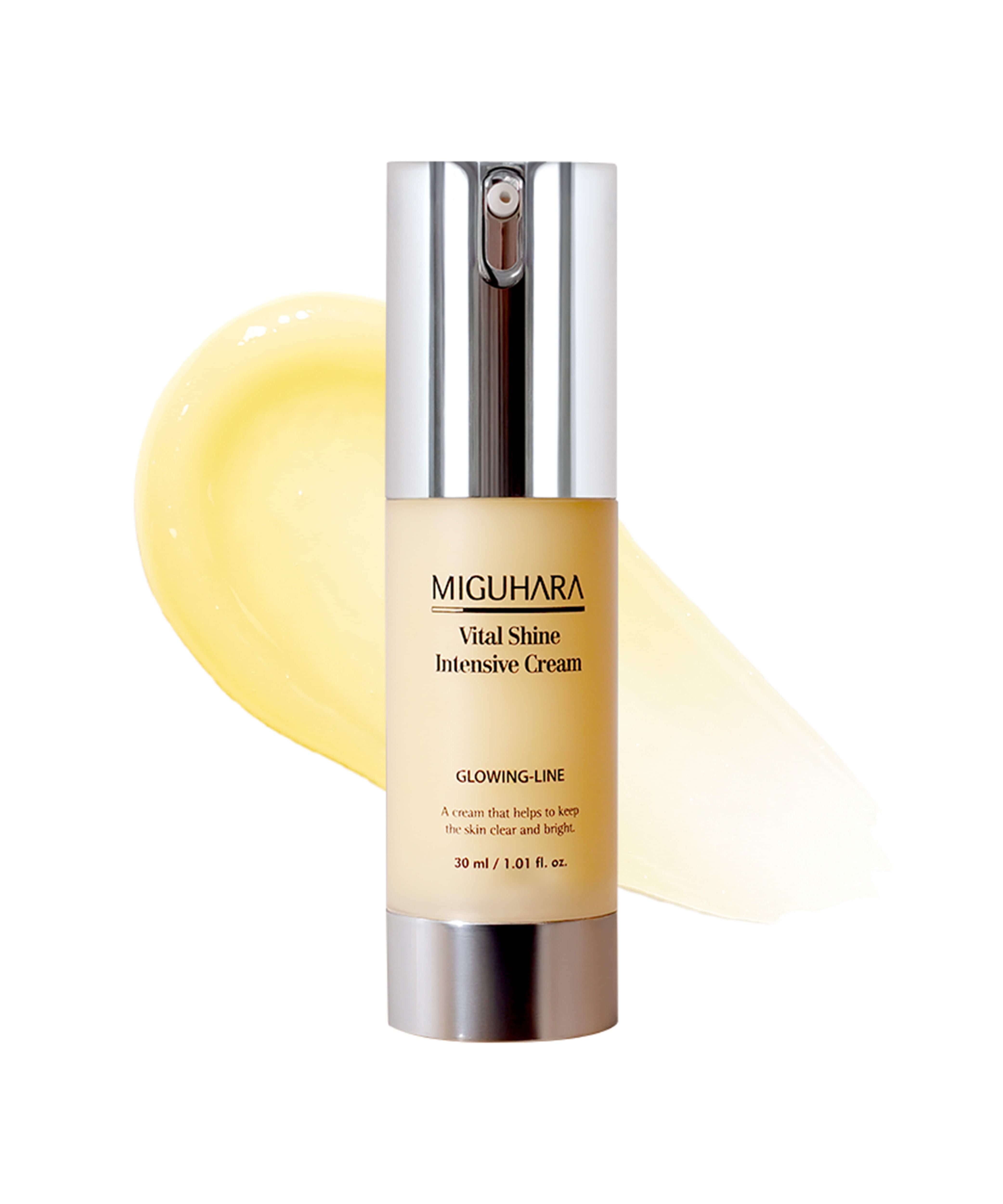 Crème MIGUHARA Vital Shine Intensive Cream 30ml pour éclat et soin intensif, hydratation et luminosité pour peau éclatante.