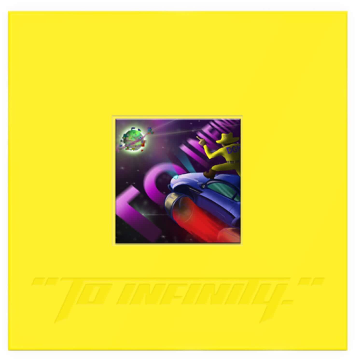 MINO - 3rd FULL ALBUM ["TO INFINITY."] YELLOW VER - Album Kpop jaune, pochette avec visuel futuriste et logo MINO.