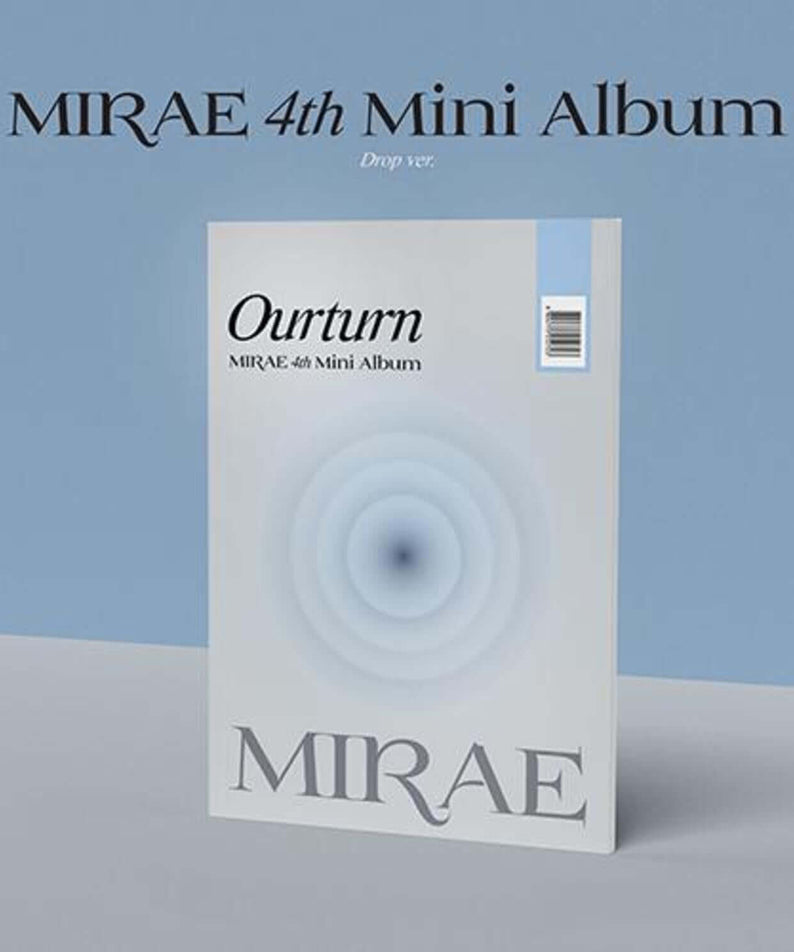 MIRAE - MIRAE 4th Mini Album [Ourturn] (Drop Ver.) - Album Kpop par MIRAE, pochette bleue sur fond clair
