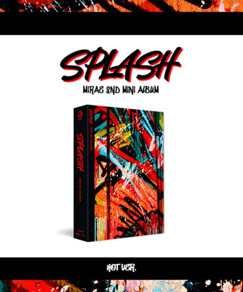 MIRAE - [Splash R11; MIRAE 2nd Mini Album (Hot ver.)] - Album Kpop, pochette visuelle colorée Hot ver.