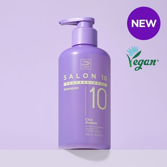 MISE EN SCENE Salon 10 Professional Cica Protein Shampoo 480ML