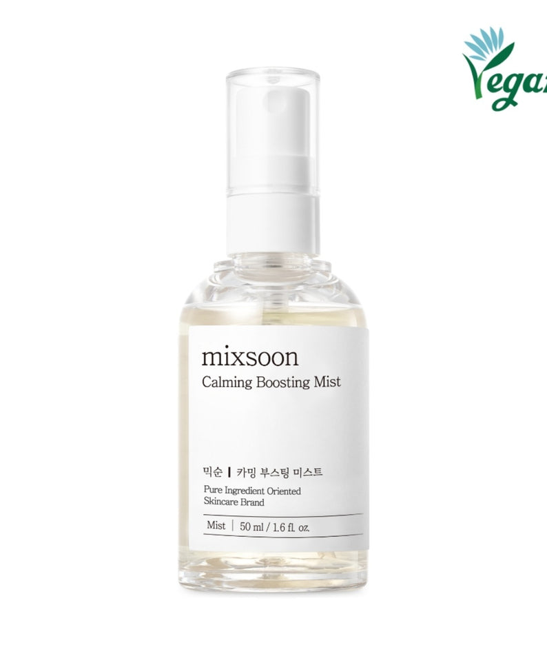 MIXSOON Calming Boosting Mist 50ml de la marque MIXSOON : flacon brume blanche sur fond clair (visuel produit)