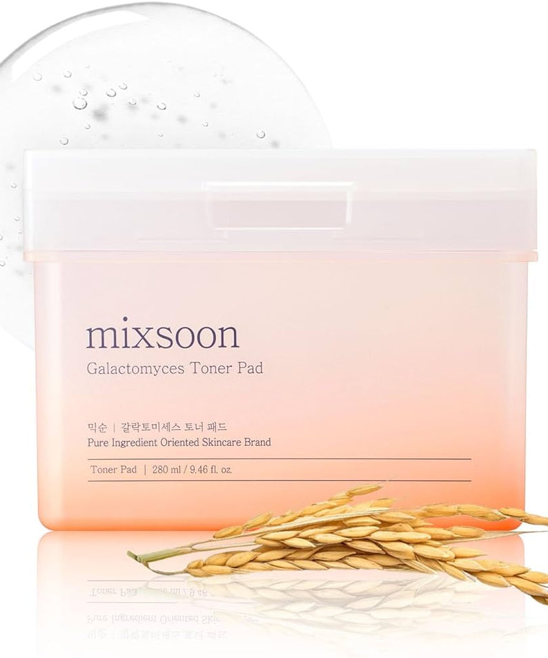 MIXSOON Galactomyces Toner Pad, soin de la peau hydratant et éclaircissant en boîte, ingrédients purs 280ml