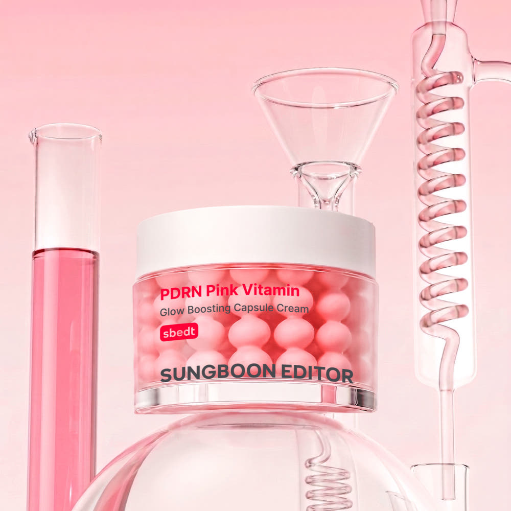 SUNGBOON EDITOR Pink PDRN Vitamin Glow Boosting Capsule Cream 50ml