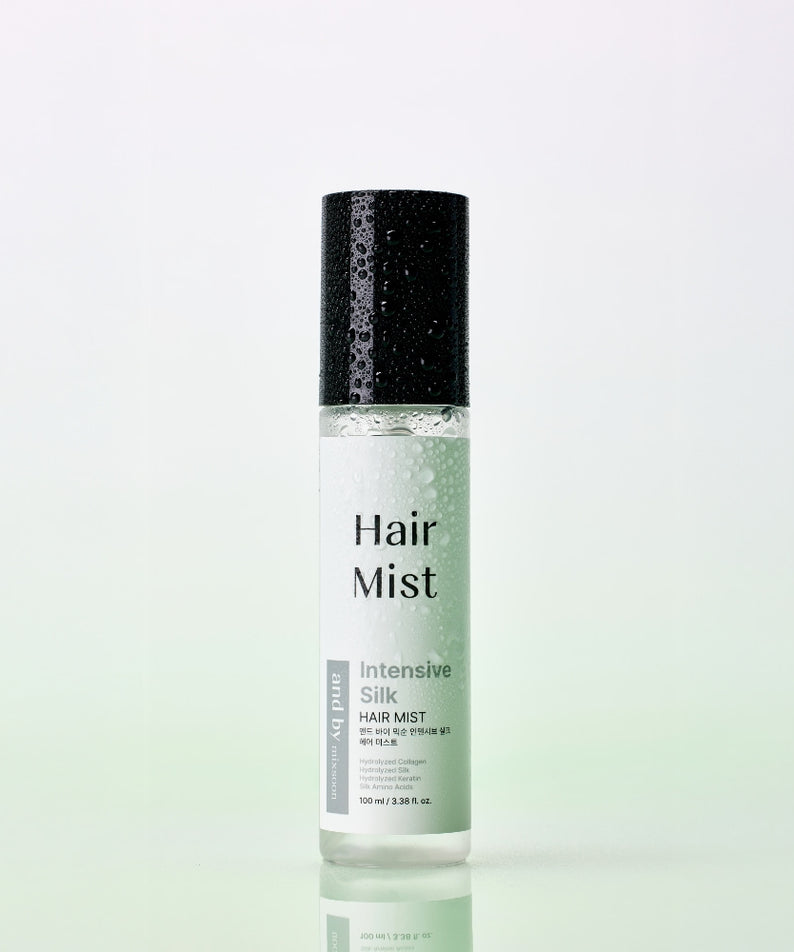MIXSOON Intensive Silk Hair Mist 100ml, soin capillaire hydratant et lissant dans un flacon de 100 ml pour cheveux soyeux.