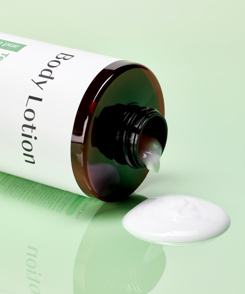 Lotion légère et hydratante, MIXSOON Tea Tree AHA Retinol Body Lotion 500ml, peau éclatante, soin corps efficace.